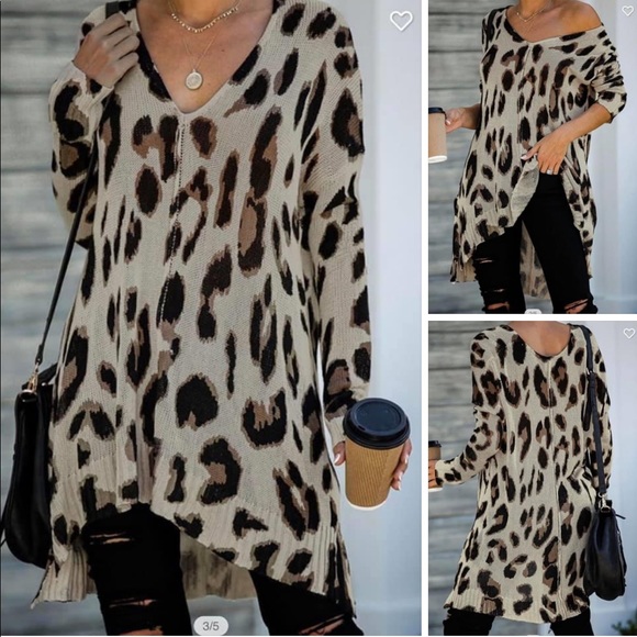Twice Chic Boutique Sweaters - NEW•Creme De La Creme Call Me When The Coffee Is Ready Flowy Sweater•1X